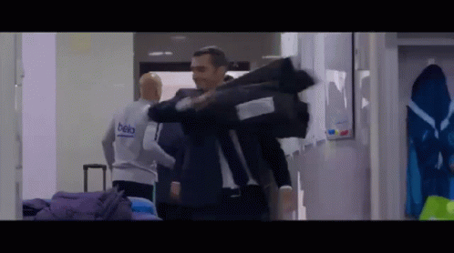 Federico Valverde Throws Bag GIF