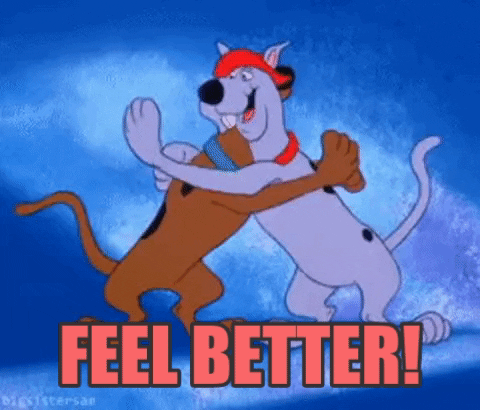 Feel Better Soon Scooby Hug GIF