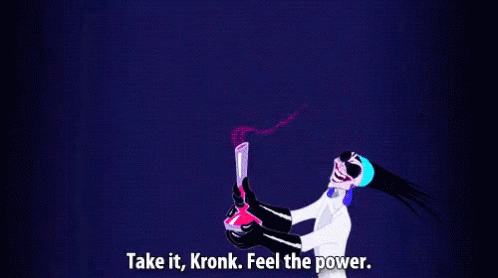 Feel The Power Kronk GIF