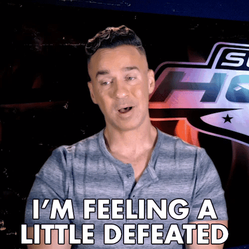 Feeling Defeated Mike Sorrentino GIF
