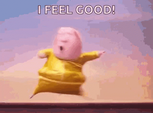 I Am Feeling Good Porky GIF