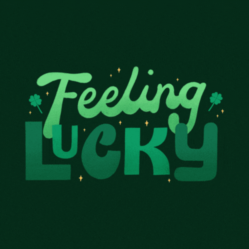 Feeling Lucky Sign in Circle