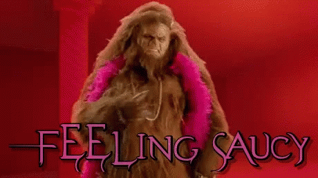 Feeling Saucy Person Wearing Sasquatch Costume GIF