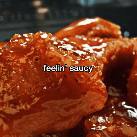 Feeling Saucy Sauce Pouring Into Chickens GIF