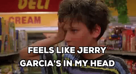 Feels Like Jerry Garcia's In My Head GIF