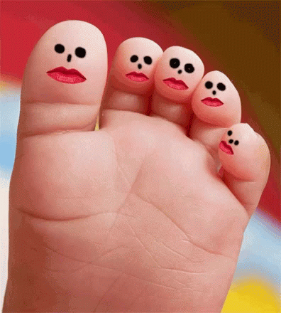Feet With Faces GIF