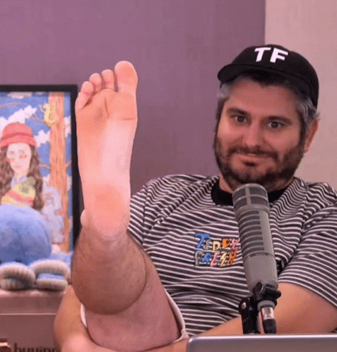 Ethan Klein Showing Off His Feet GIF