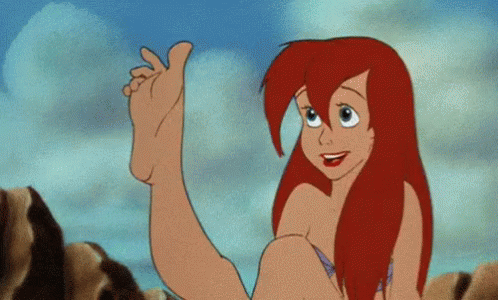 Ariel Little Mermaid Feet GIF
