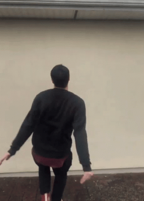 Feet First Backflip  GIF