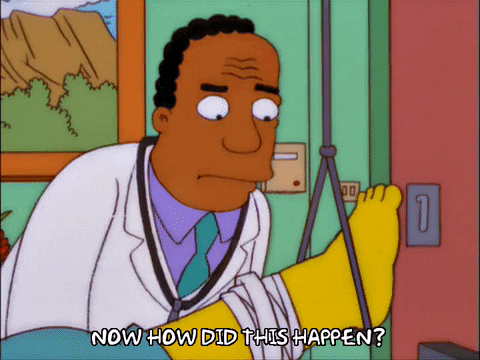 Feet Hurt How It Happened Homer Simpson GIF