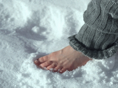 Feet Hurt Need Snow Therapy GIF