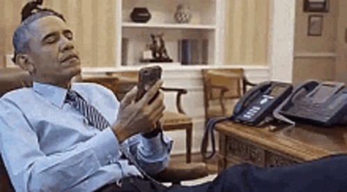 Feet On The Table Obama GIF