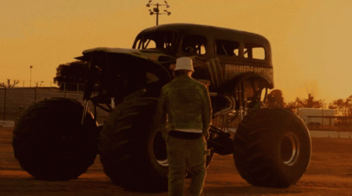 Feid Monster Truck In The Desert GIF