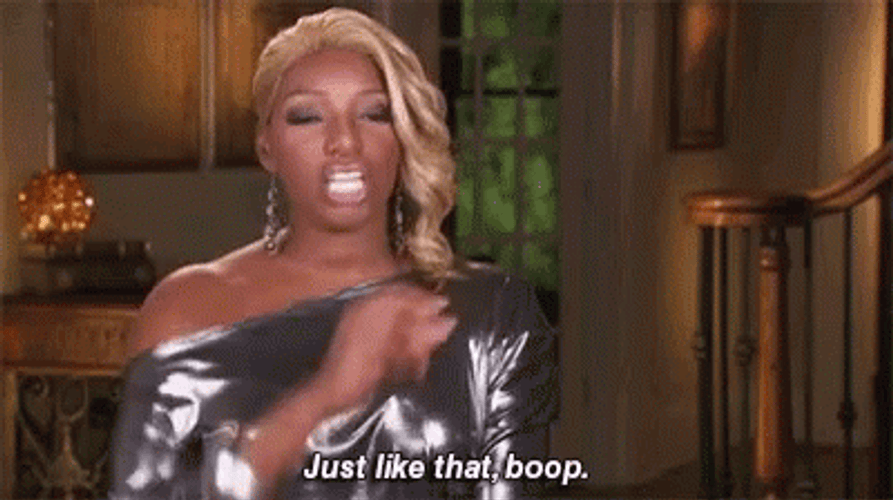 Feisty NeNe Leakes Finger Snap Boop GIF