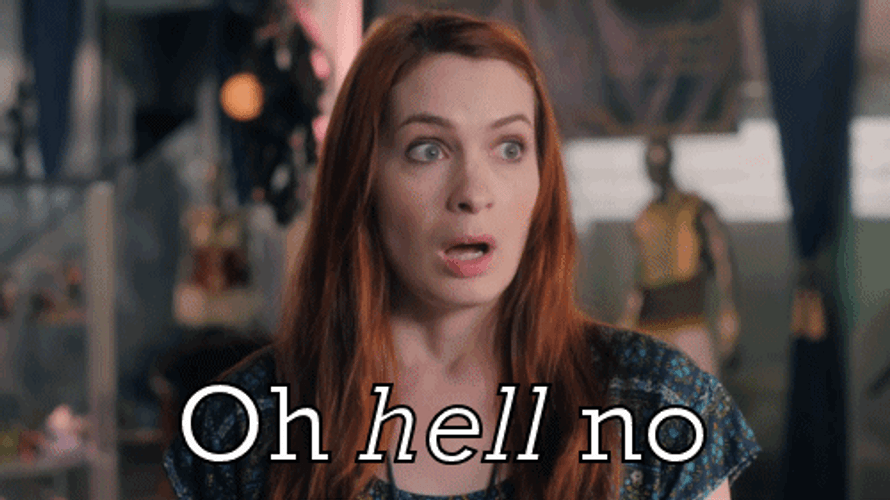 Felicia Day Oh Hell No GIF