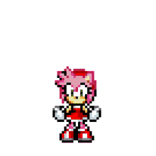 Felicidades Amy Rose Sonic Yay Confetti GIF