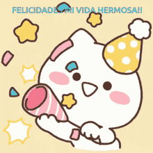 Felicidades Beautiful Life Celebration Mimi Neko GIF