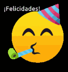 Felicidades Celebrating Partying Emoji GIF