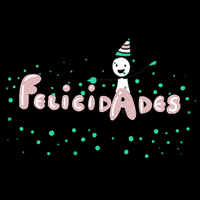 Felicidades Happy Celebration Green Glitters GIF