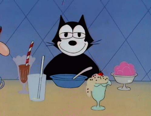 Felix The Cat Burping GIF