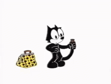 Felix The Cat Disguising As Garfield GIF
