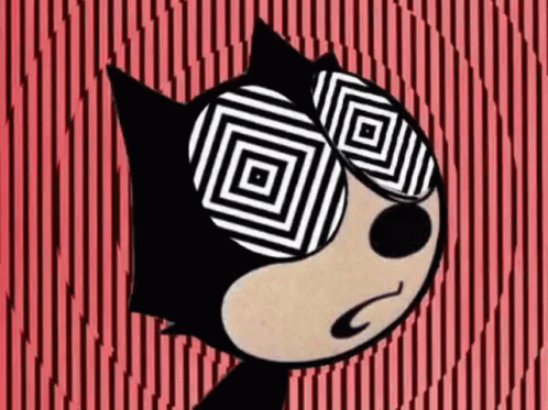 Felix The Cat Hypnotize GIF