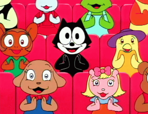 Felix The Cat In The Audience Clapping GIF