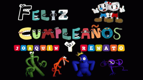 Feliz Cumpleaños Rainbow Friends GIF