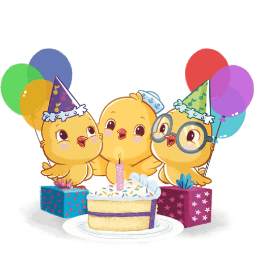 Feliz Cumpleaños With Chicks GIF