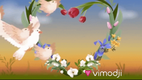 Feliz Dia De La Madre White Birds GIF