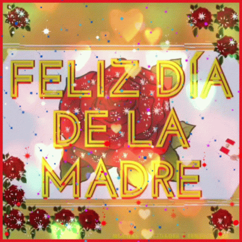 Feliz Dia De La Madres Shimmering Mobile Art GIF