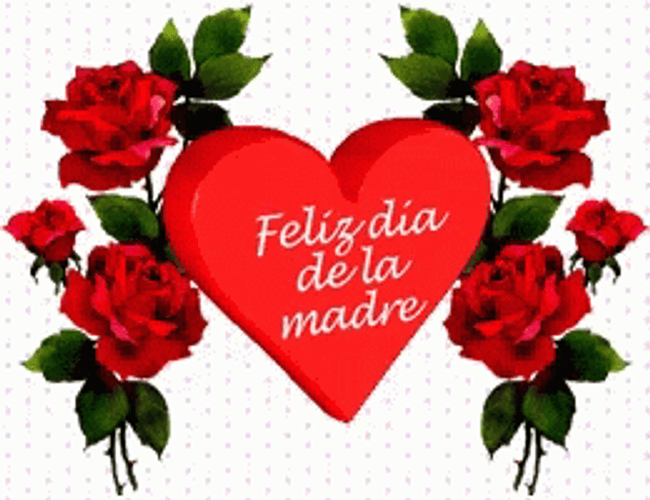 Feliz Dia De La Madres Flipping Heart GIF