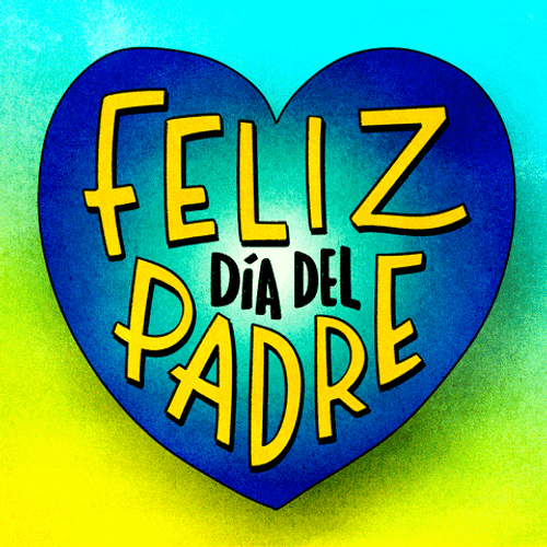 Feliz Dia Del Padre Blue Heart GIF