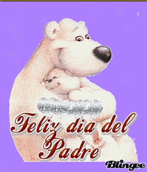 Feliz Dia Del Padre Polar Bear Hug GIF
