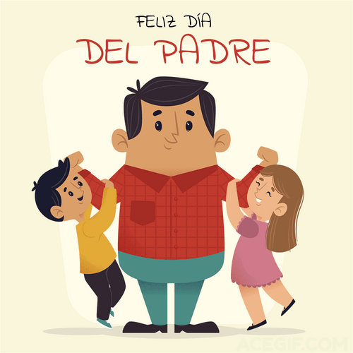 Feliz Dia Del Padre Strong Animation GIF