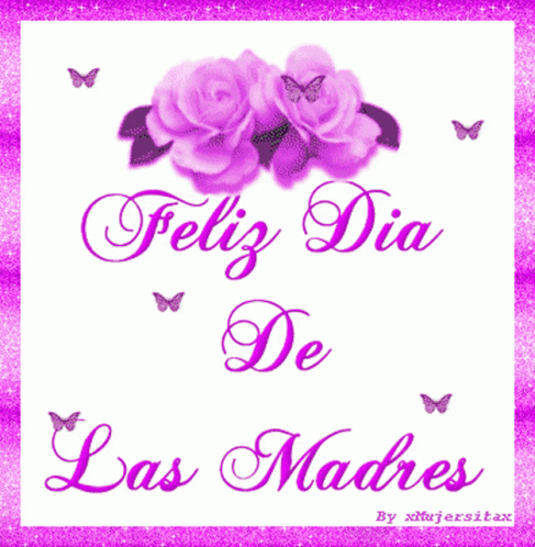 Feliz Die De Las Madres Simple Flowers GIF