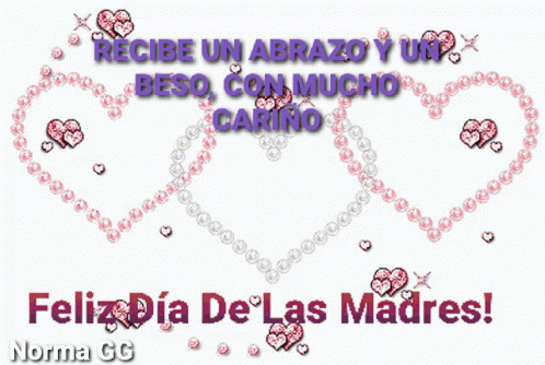 Feliz Die De Las Madres Three Hearts GIF