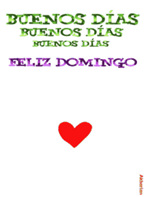  GIF de diseño de corazones multicolores de Feliz Domingo |  GIFDB.com
