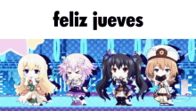 Feliz Jueves With Chibi Anime Dancing GIF