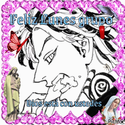 Feliz Lunes Boy Anime Illustration GIF