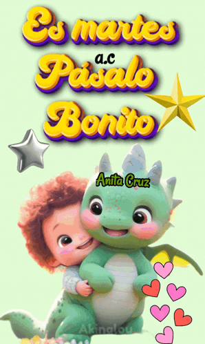 Feliz Martes Bebe Y Su Dinosaurio GIF