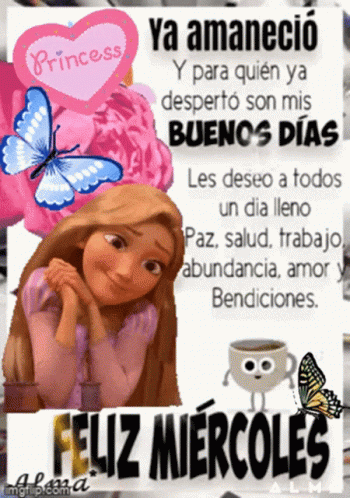 Feliz Miercoles Buenos Dia Princesa GIF