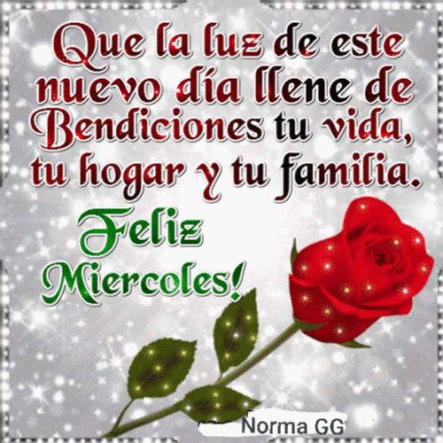 Feliz Miercoles Red Roses GIF