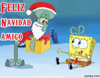 Feliz Navidad Amiga 350 X 274 Gif GIF