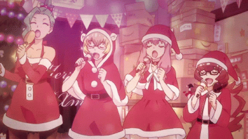 Feliz Navidad Anime 498 X 280 Gif GIF