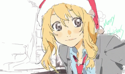 Feliz Navidad Anime 498 X 298 Gif GIF