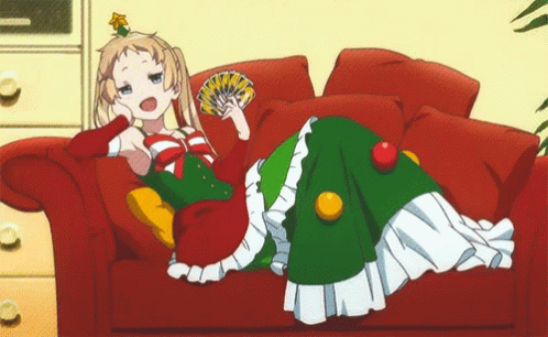 Feliz Navidad Anime 498 X 306 Gif GIF