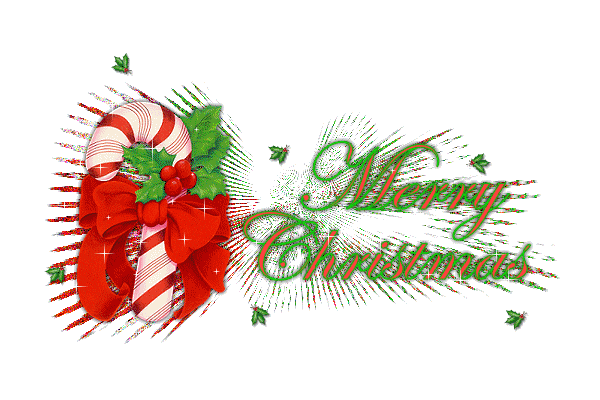 Feliz Navidad Candy Cane Design GIF