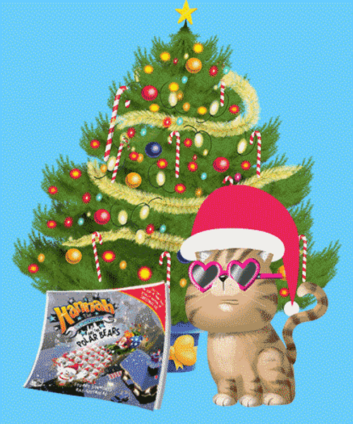 Feliz Navidad Gatos GIF