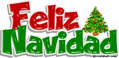 Feliz Navidad Sign With Christmas Tree